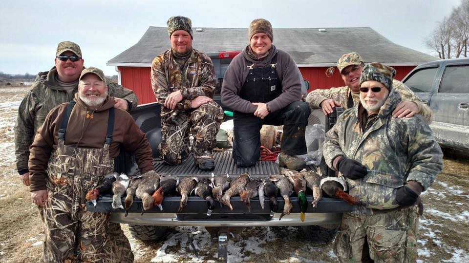 duck hunters in the winter